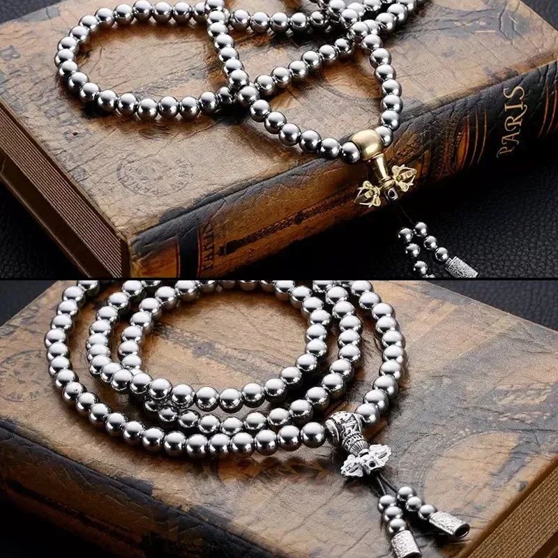 Tactical Buddha Beads Self Defense Necklace Chain