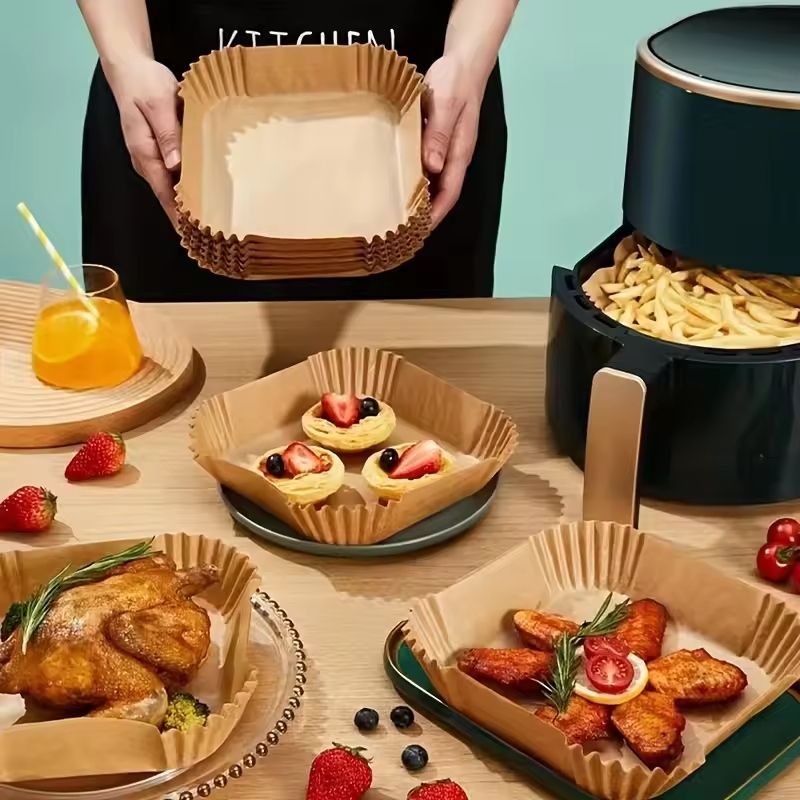 Square Air Fryer Disposable Paper Liners