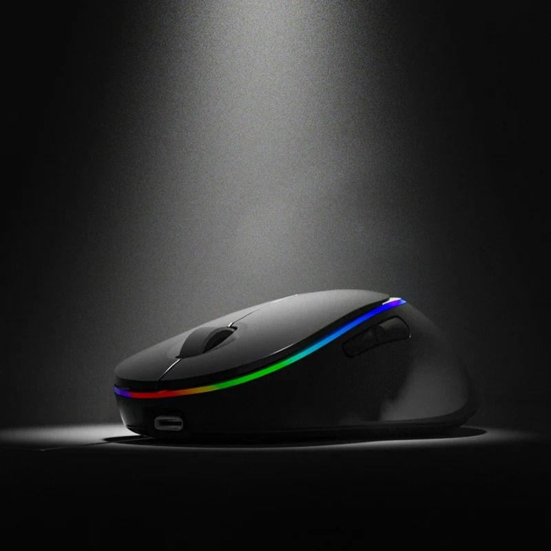 Triple-Channel Light-Emitting Wireless Mouse