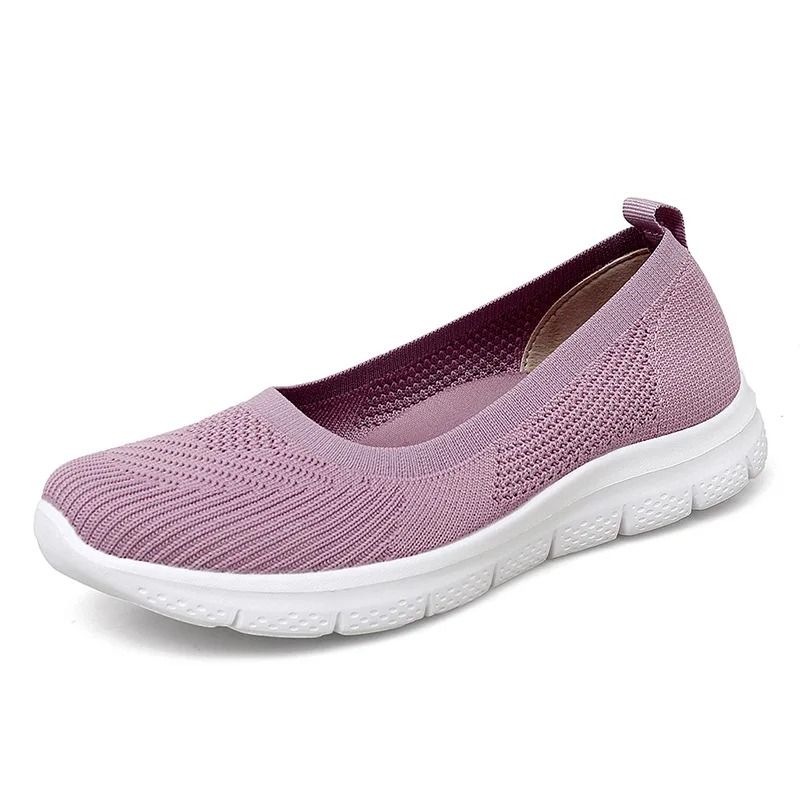Womens Knit Sock Sneakers Breathable Slip On Casual Footwear