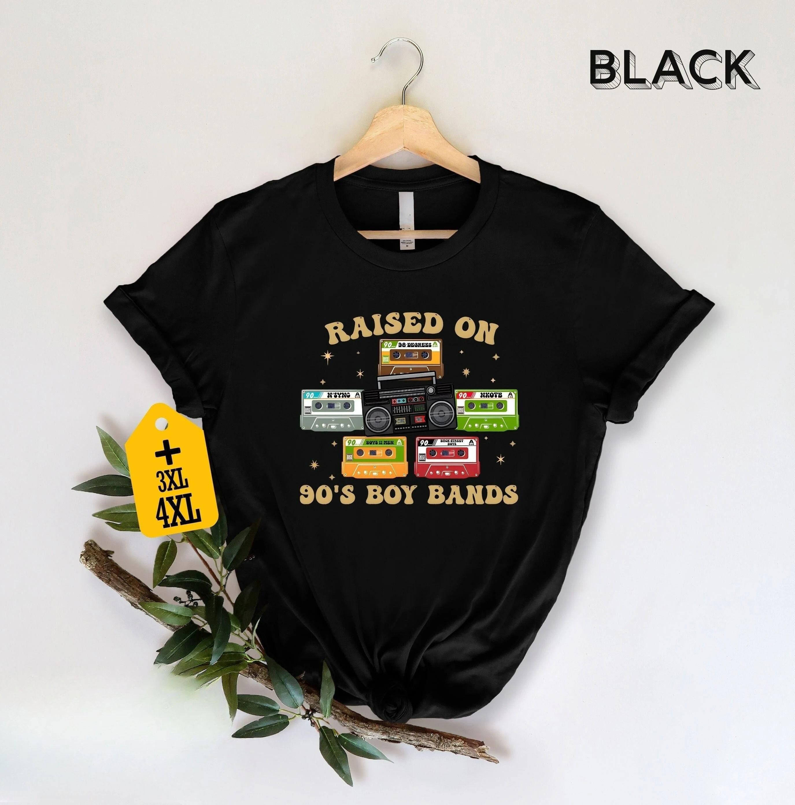 Raised On 90's Boy Band Shirt, Retro 90's Music Shirt, Music Lover Shirt, Concert Shirt, Classic Rock Shirt
