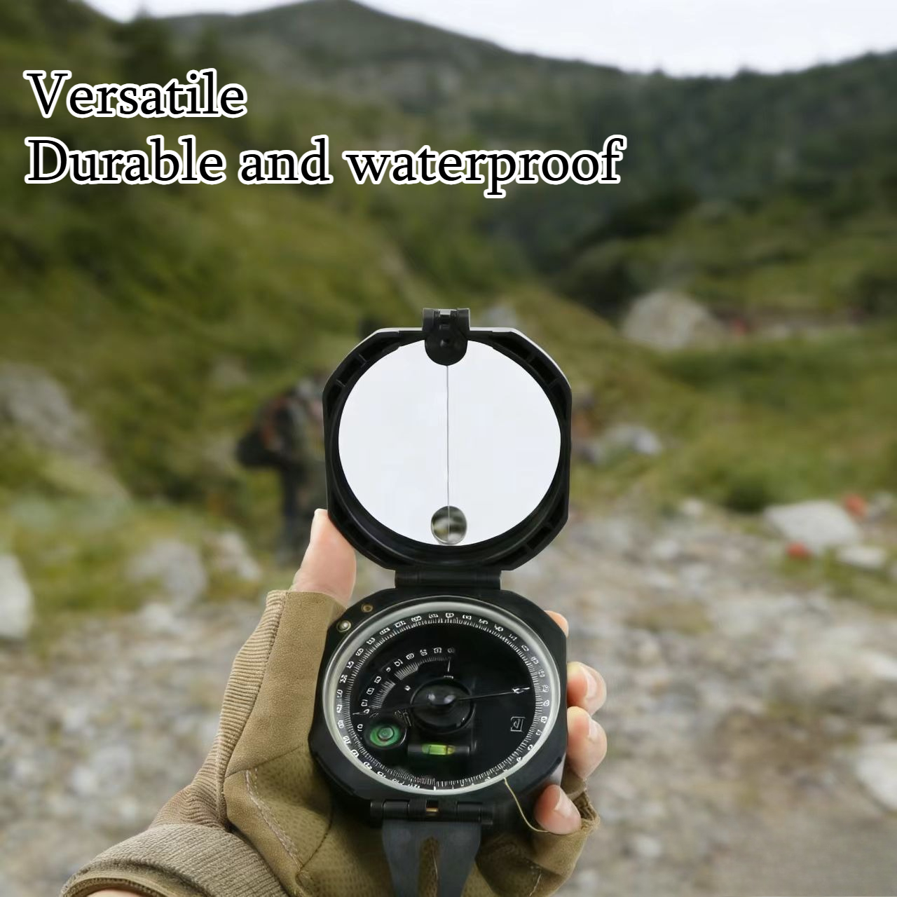 Waterproof Geological Compass with Clinometer for Orienteering and Survival