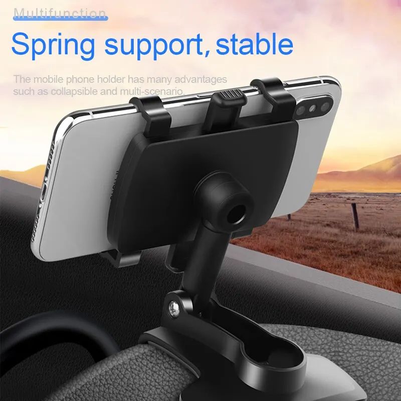 DriveGrip 360 Dashboard Phone Mount – Universal Car Phone Holder with Rotating Navigation Stand