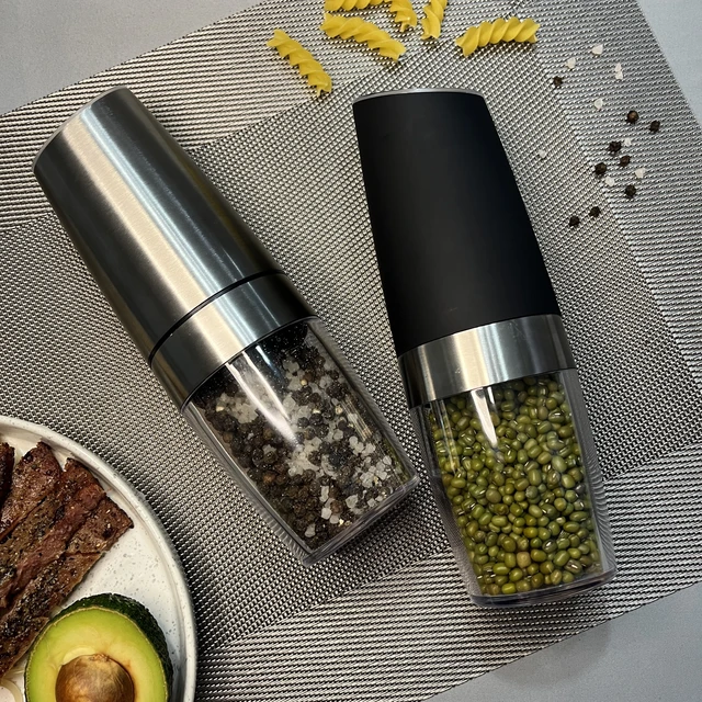 Gravity Electric Pepper and Salt Grinder Set