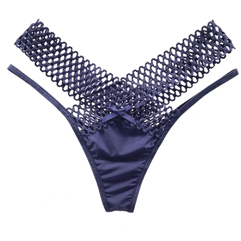 French Strappy Womens Mesh Thong Low Rise Sheer Lingerie