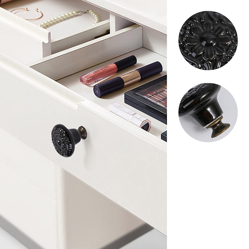 Modern Ceramic Cabinet Handles Minimalist Drawer Knobs for Kitchen Cupboards