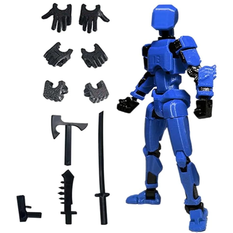 3D Printed Posable Mannequin Action Figure Multi Jointed Robot Model