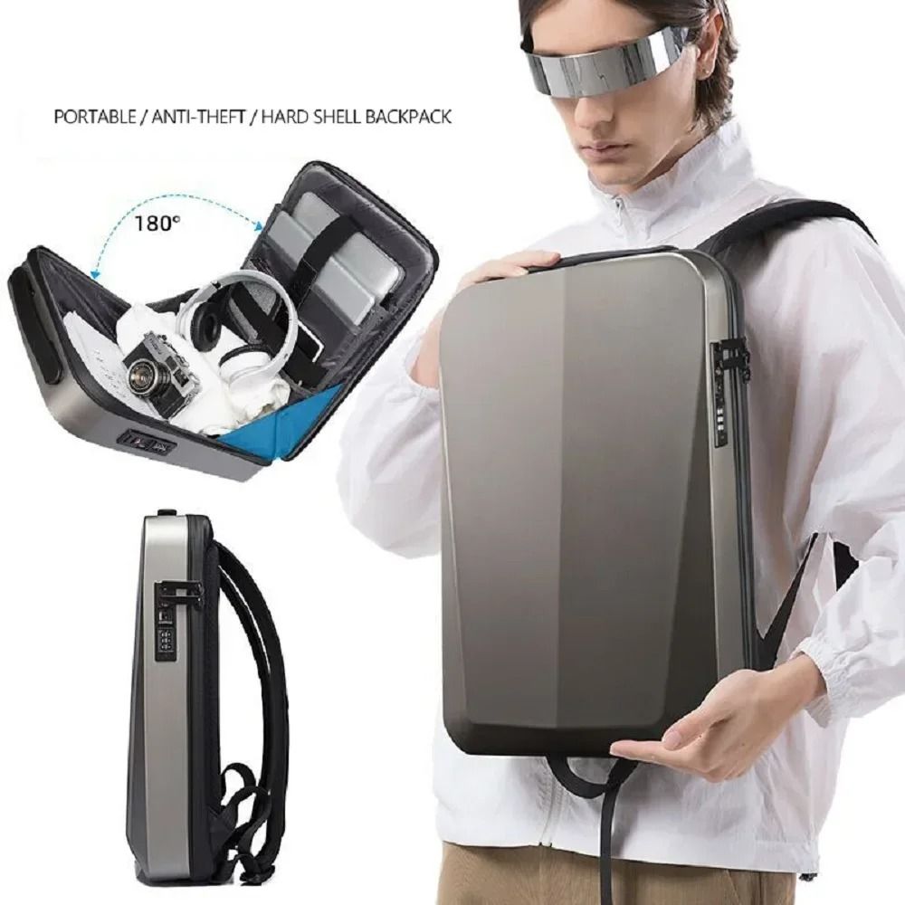 Hard Shell Waterproof Laptop Backpack Large Capacity Business Travel Backpack for Men