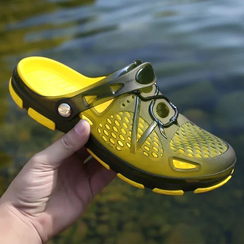 Mens Casual Sport Slippers with Anti Slip Cushioning Sole for Everyday Comfort