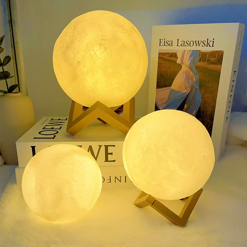 Moon LED Light Moon Night Lamp for Kids, Girls & Boys Ideal for Birthday Gifts and Bedroom Decoration