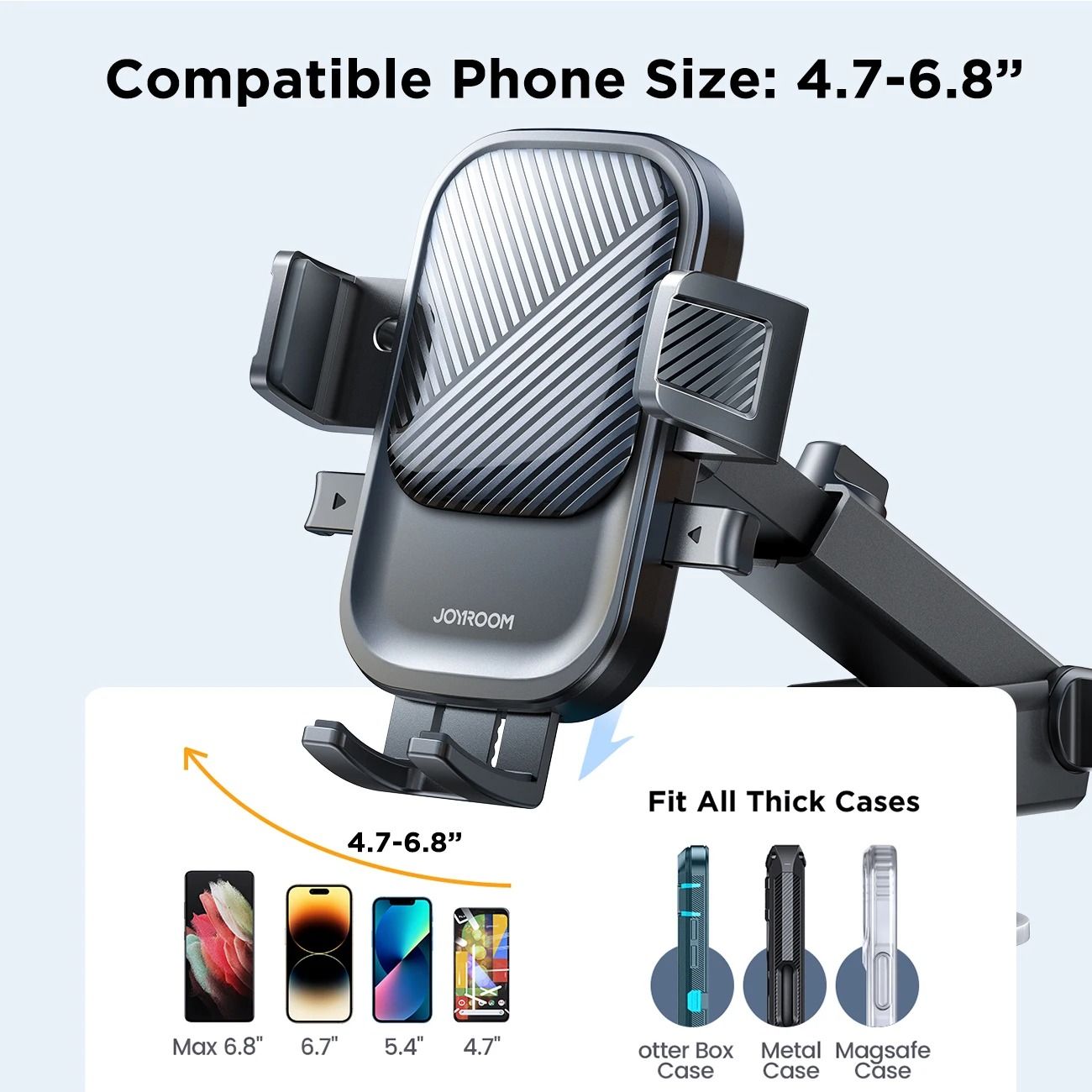 Universal Car Mount Phone Holder with Suction Cup