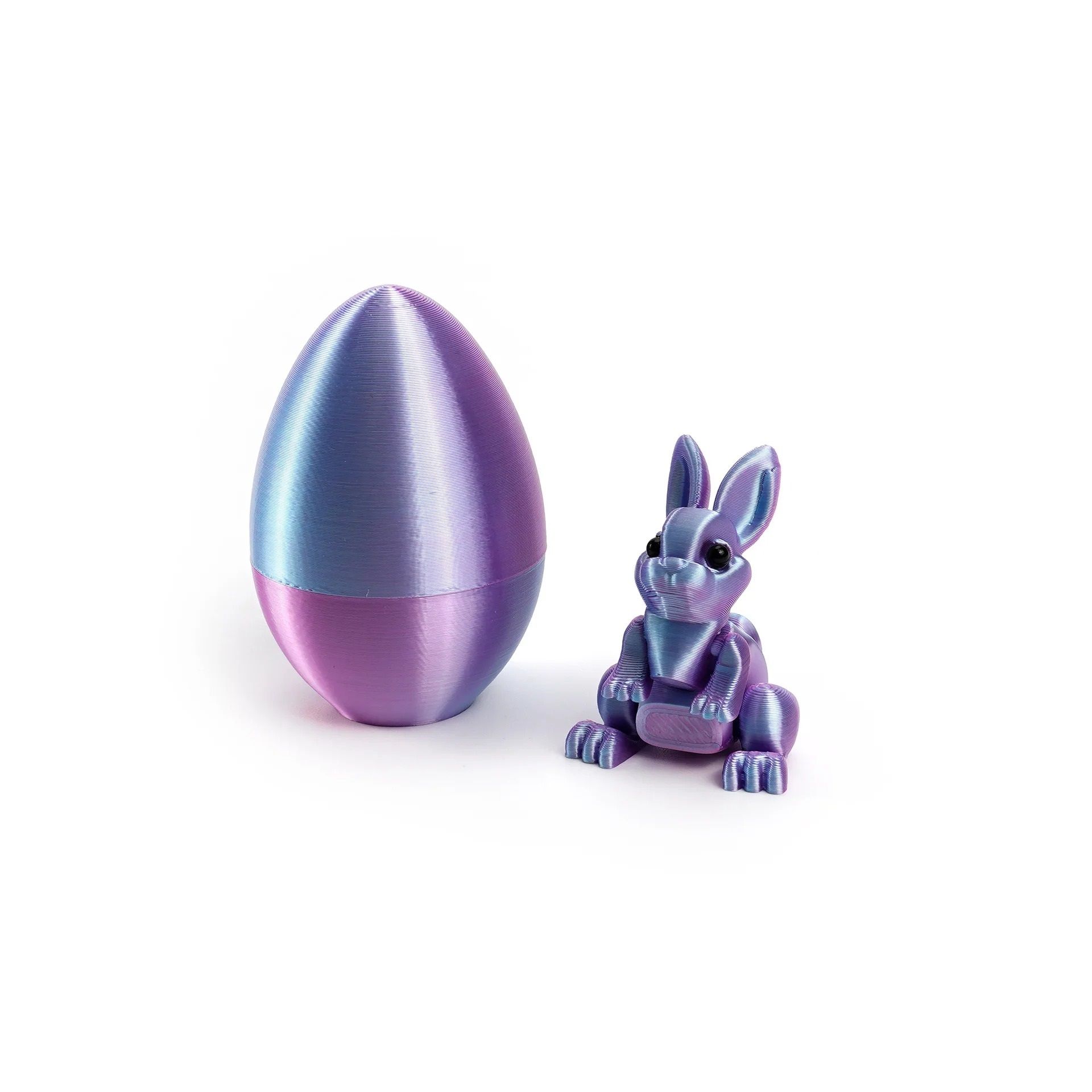 Architectural 3D-Printed Easter Rabbit Figurine