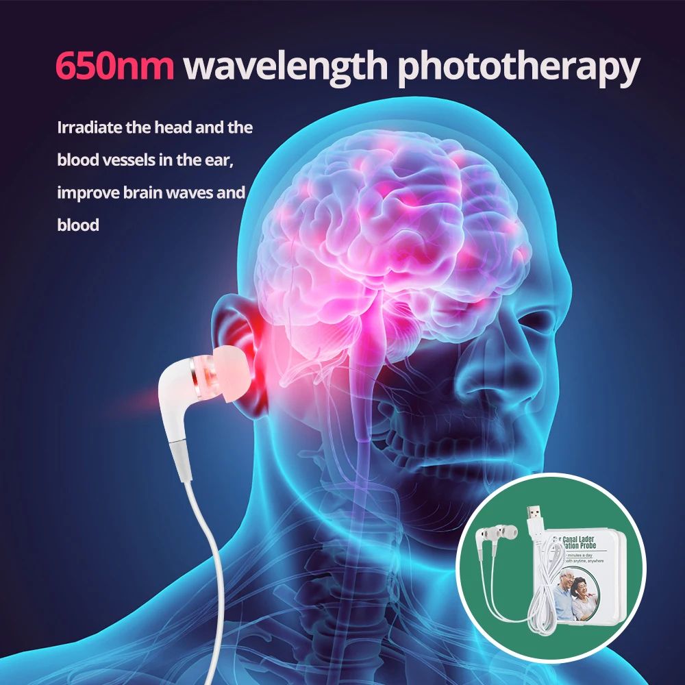 Low Level Laser Ear Therapy Device Gentle Ear Care and Relaxation Tool