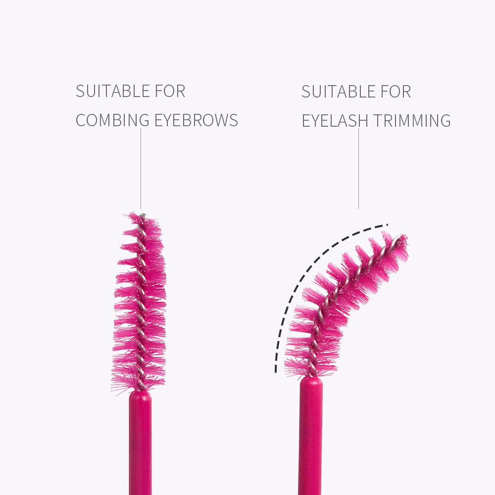 Crystal Disposable Eyelash Brushes, Soft Head Mascara Wands for Lash Extensions & Eyebrow Makeup, Applicator Tool Set
