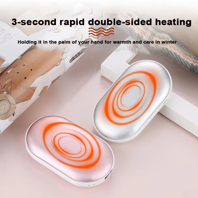 Ultra Thin Rechargeable Hand Warmer Double-Sided Heating Pocket Heater
