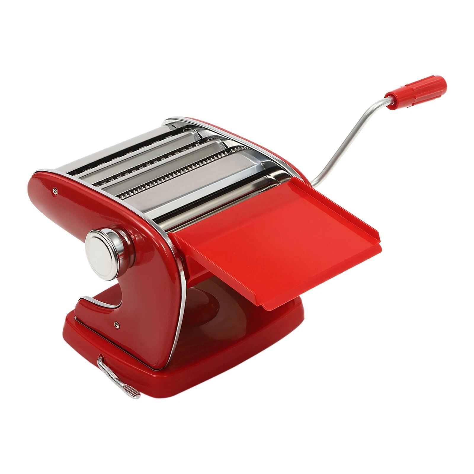 Pasta Maker Machine with Adjustable Thickness Settings, Durable Stainless Steel Construction