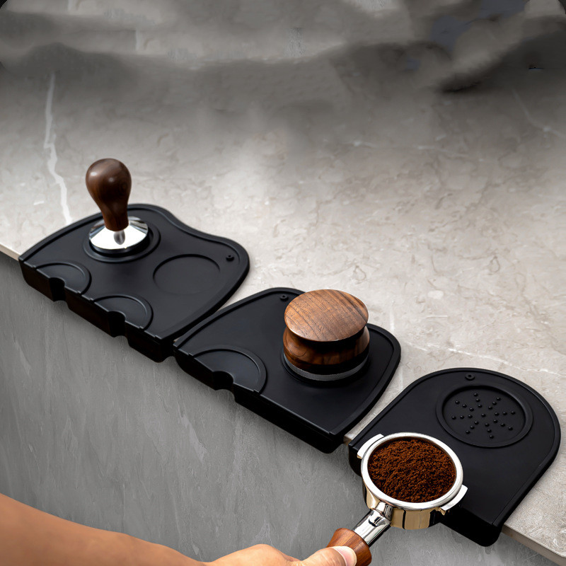 Anti-skid Silicone Coffee Tampers Mat, Tamper Holder Pad for Espresso Station Barista Coffeeware