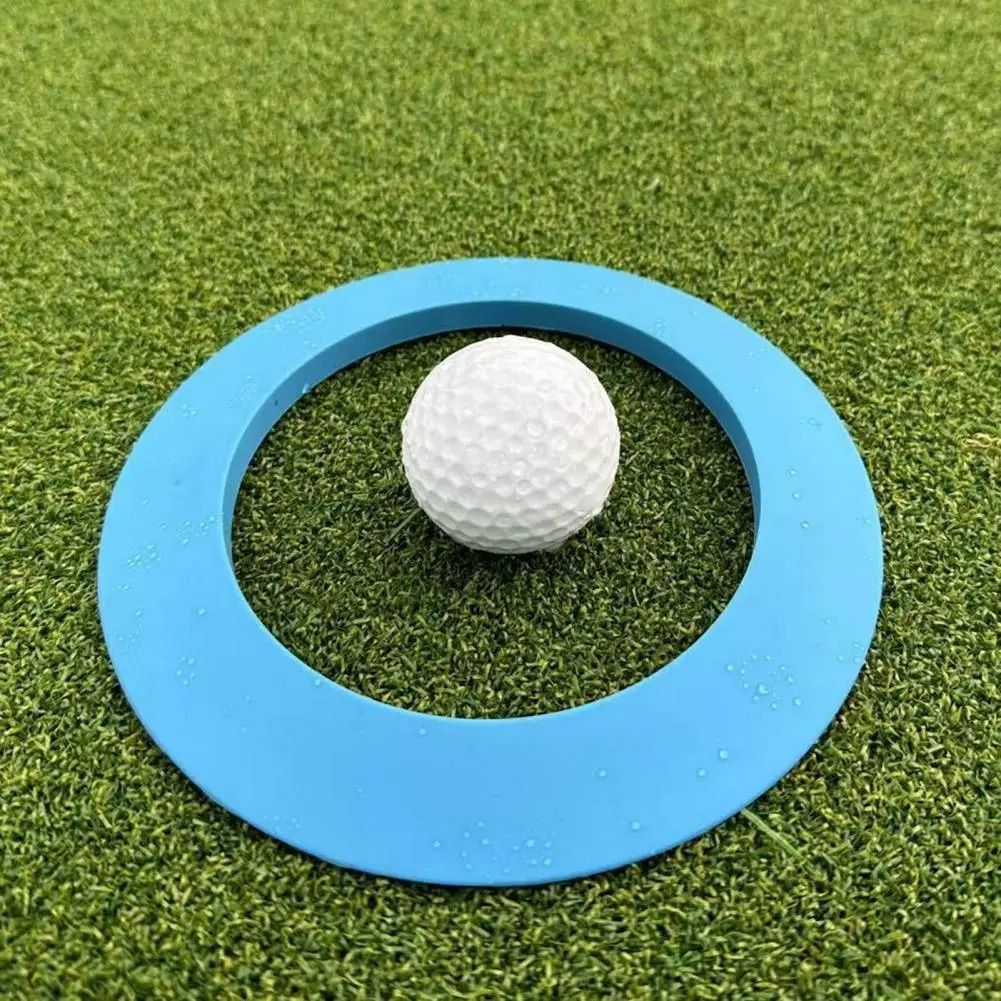 Silicone Golf Putting Ring Indoor Outdoor Putting Accuracy Trainer
