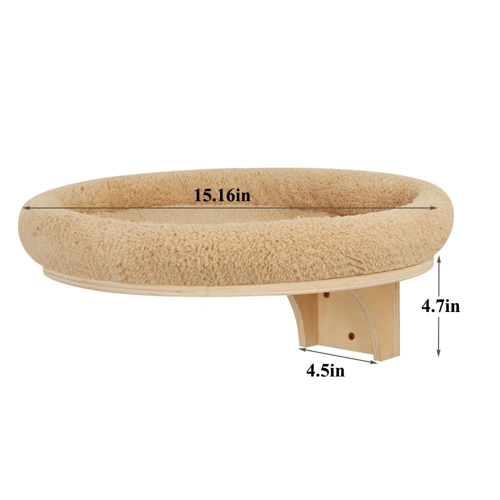 Wall Mounted Cat Climbing Ladder with Hammock