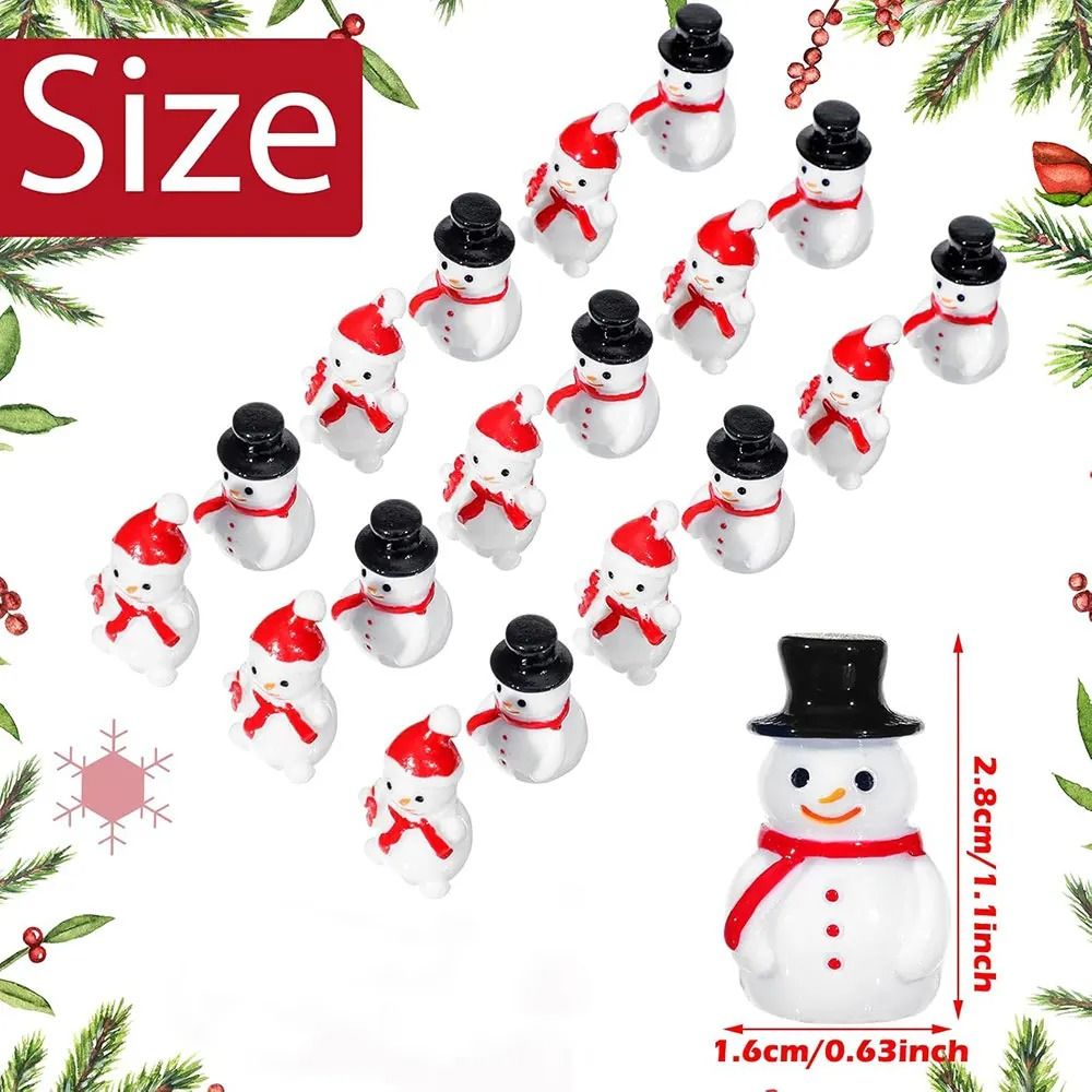Miniature Resin Snowman Set | Festive Winter Landscape Ornament | Executive Holiday & Studio Sanctuary Decor
