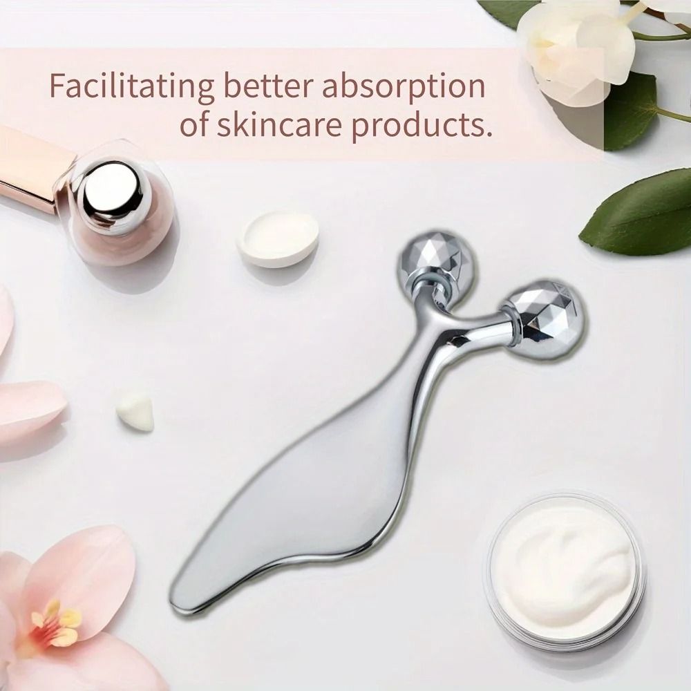 2 in 1 Facial Roller and Gua Sha Massage Tool