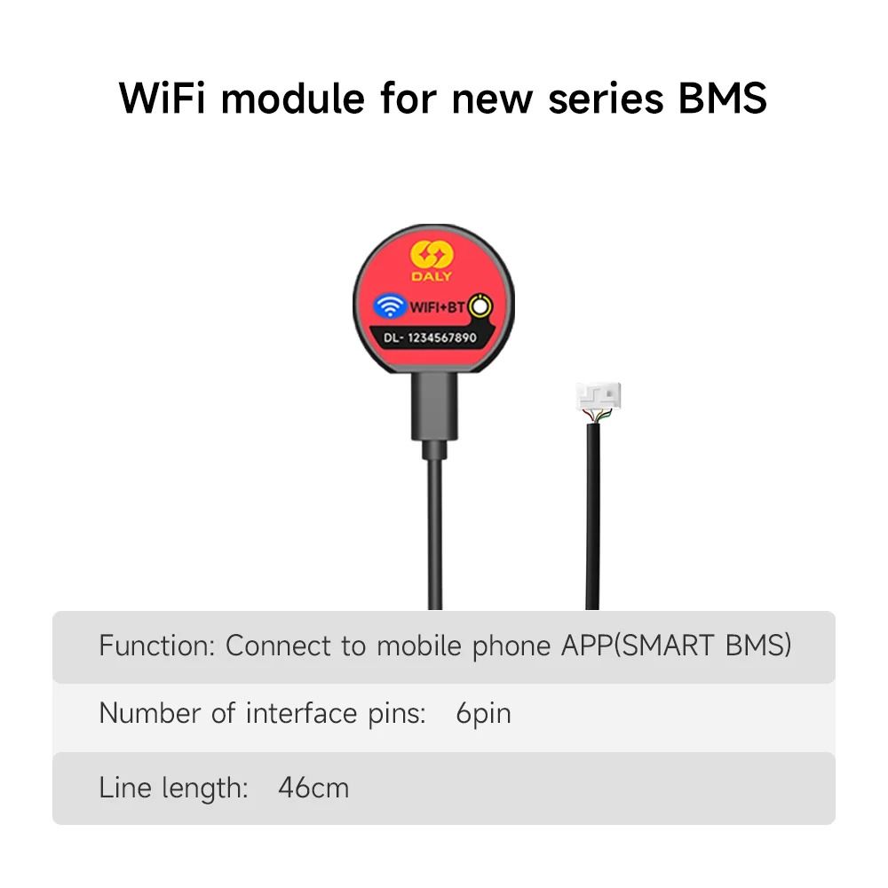 Smart BMS with Bluetooth and WiFi Active Balance Protection