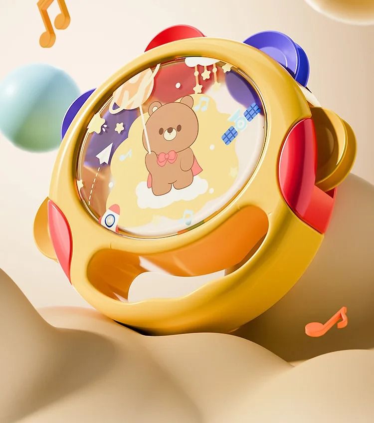 Baby Handheld Tambourine Musical Drum Toy