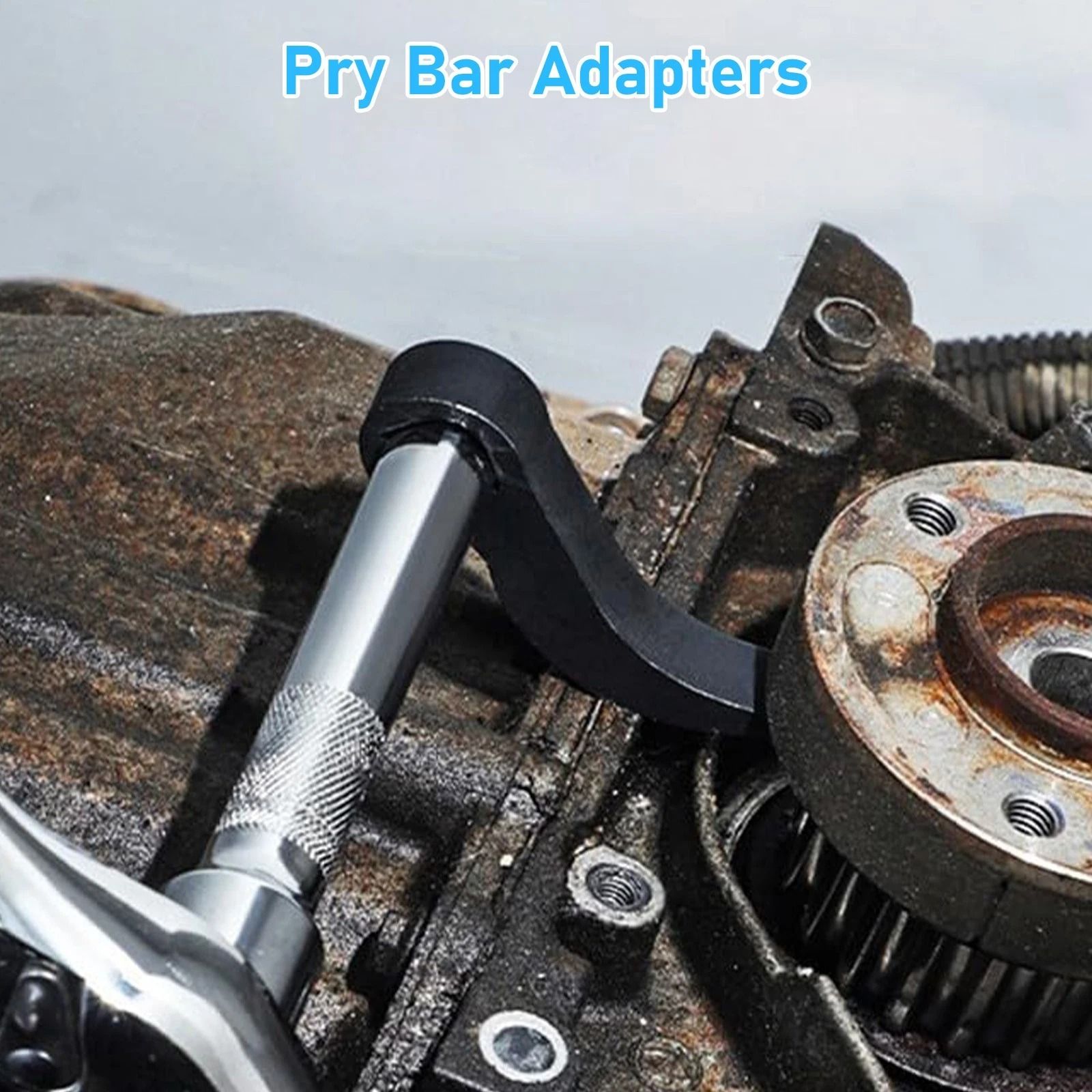 Multi-Angle Pry Bar Adapter, High-Strength Carbon Steel, Flexible Leverage