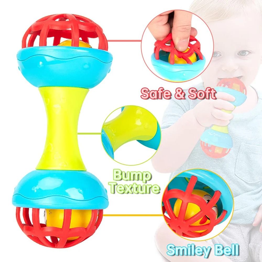 Soft Baby Grasping Ball with Internal Bell