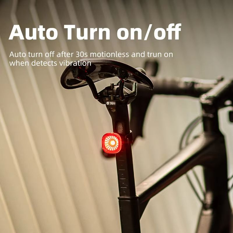 XOSS XR01 Smart Tail Light – Auto Brake Sensing Waterproof USB Rechargeable Bicycle Rear Light