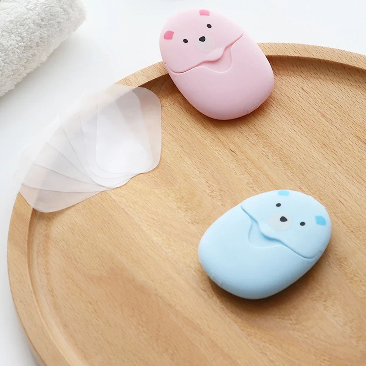 50Pcs Gentle Water-Soluble Paper Soap Sheets – Moisturizing Travel Hand Wash