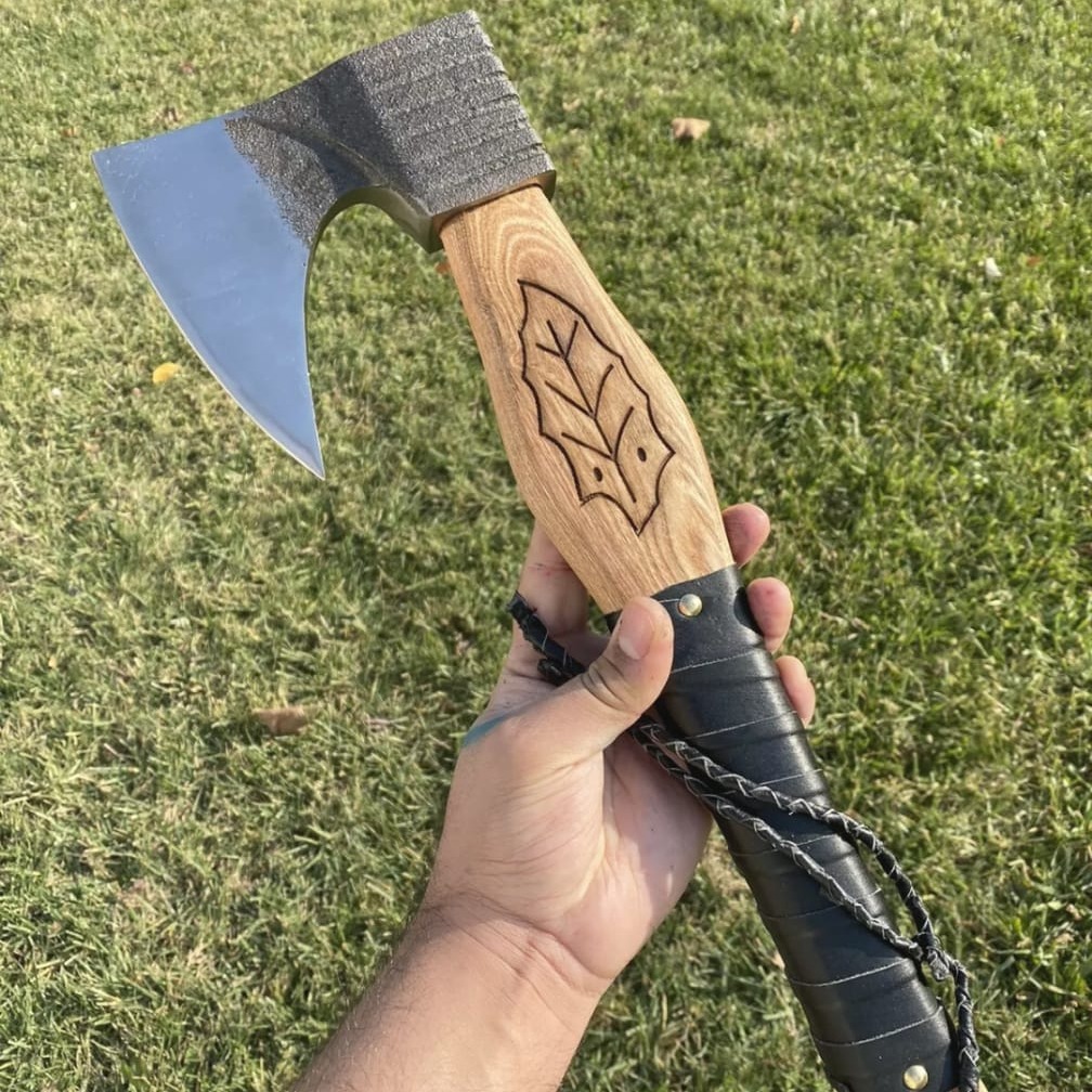 Handmade Steel Tomahawk Axe Throwing Viking Hunting Axe