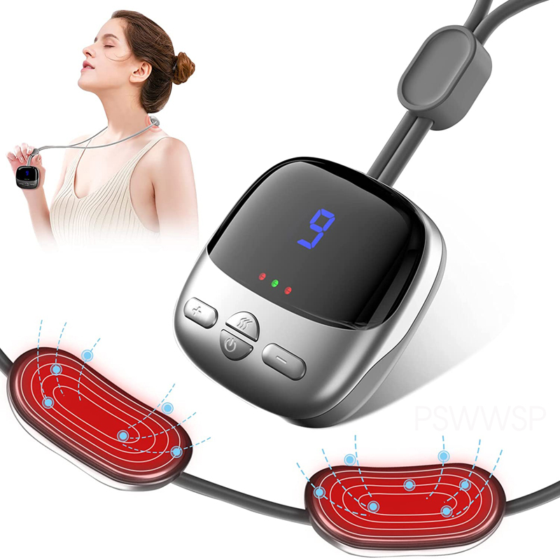Portable Smart Neck Massager with Heating, Cervical Spine Shoulder Pain Relief, Hot Compress Therapy for Muscle