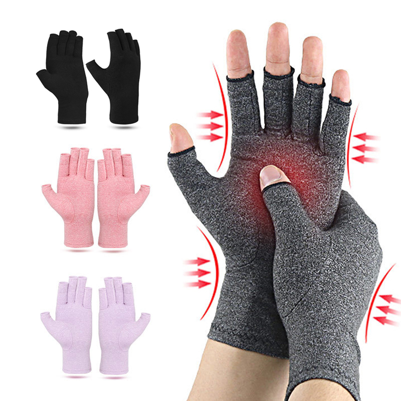 Fingerless Compression Gloves for Hand Discomfort Relief