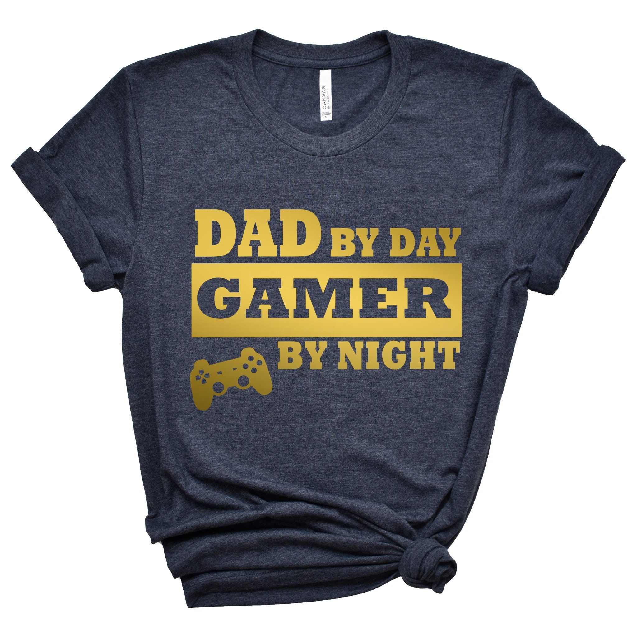 Dad by Day, Gamer by Night Shirt,Gift for Grandpa Shirt,New Dad Shirt,Dad Shirt,Daddy Shirt,Father's Day Shirt,Best Dad