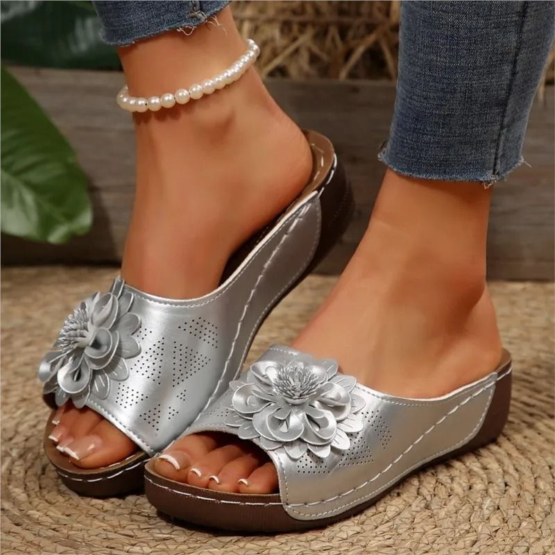 Womens Wedge Sandals Casual Walking Summer Shoes with Slip Resistant Sole