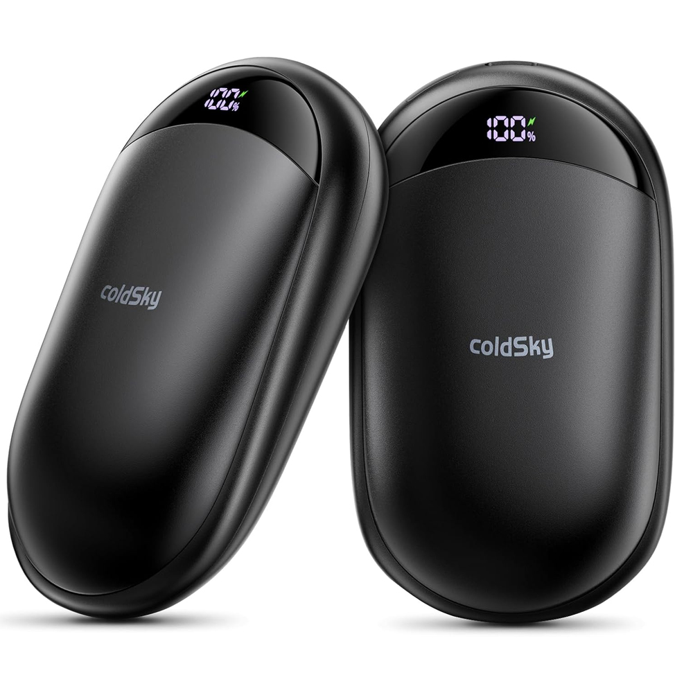 Rechargeable Hand Warmers, 2 Pack with Magnetic Electric Display - Portable Pocket Hand Warmer