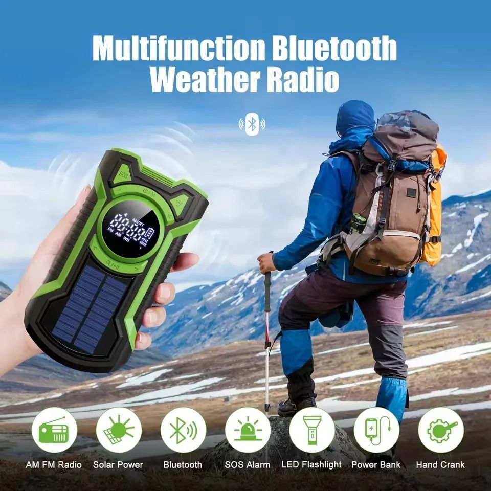 5000mAh Emergency Solar Hand Crank Radio