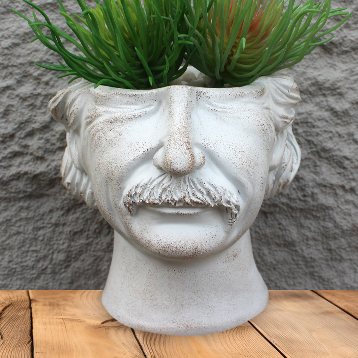 Minimalist Head Planter Pot Decorative Face Flower Pot with Drainage
