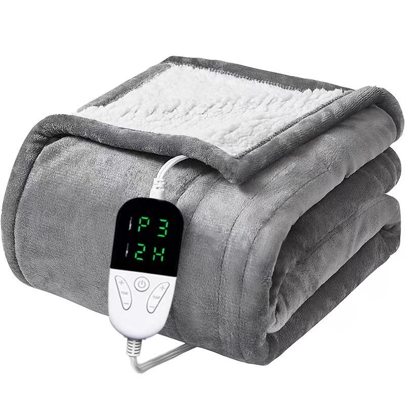 Electric Heated Blanket, Soft Heated Throw Blanket, Heat Settings, Auto Off Blanket