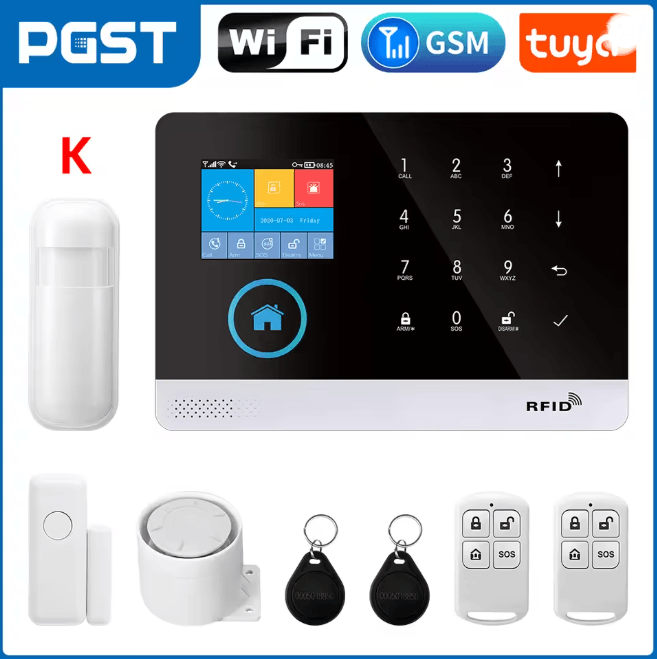 PGST Smart Home Security Alarm System Wireless GSM WIFI with App Control