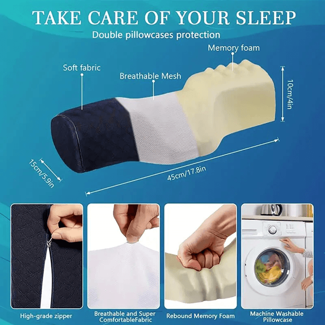 NeckEase Magnetic Cervical Pillow Massager