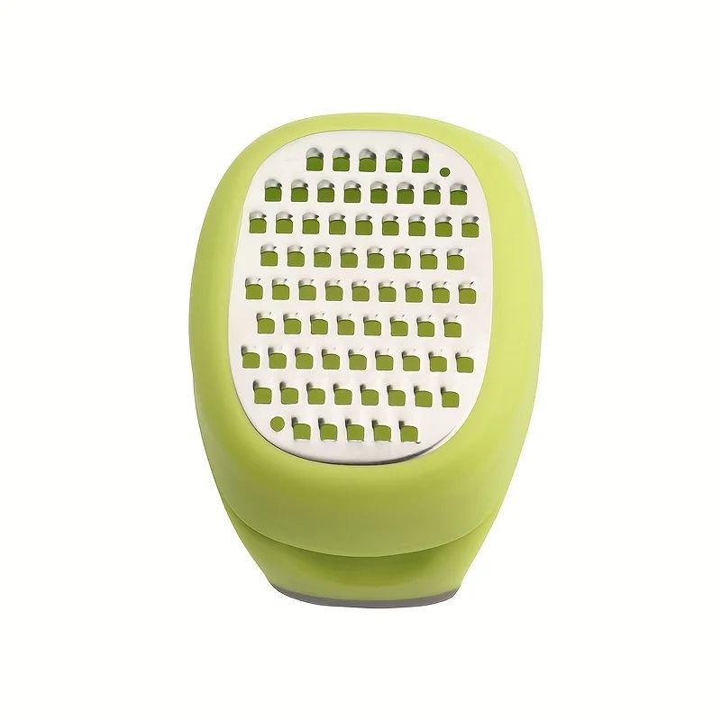 4-in-1 Stainless Steel Grater & Slicer – Lemon Zester, Cheese Grater, Garlic & Ginger Shredder Compact Kitchen Tool