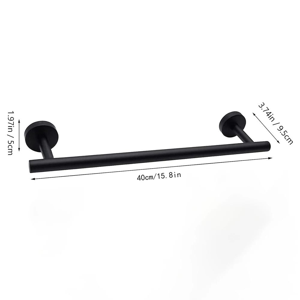 Stainless Steel Towel Bar – Sleek Wall-Mounted Bathroom Holder