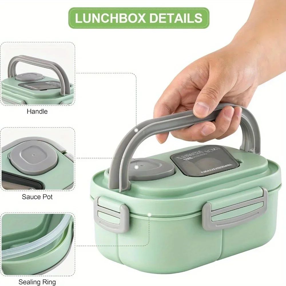 40.5 Oz Bento Lunch Box Leakproof 4 Compartment Food Container