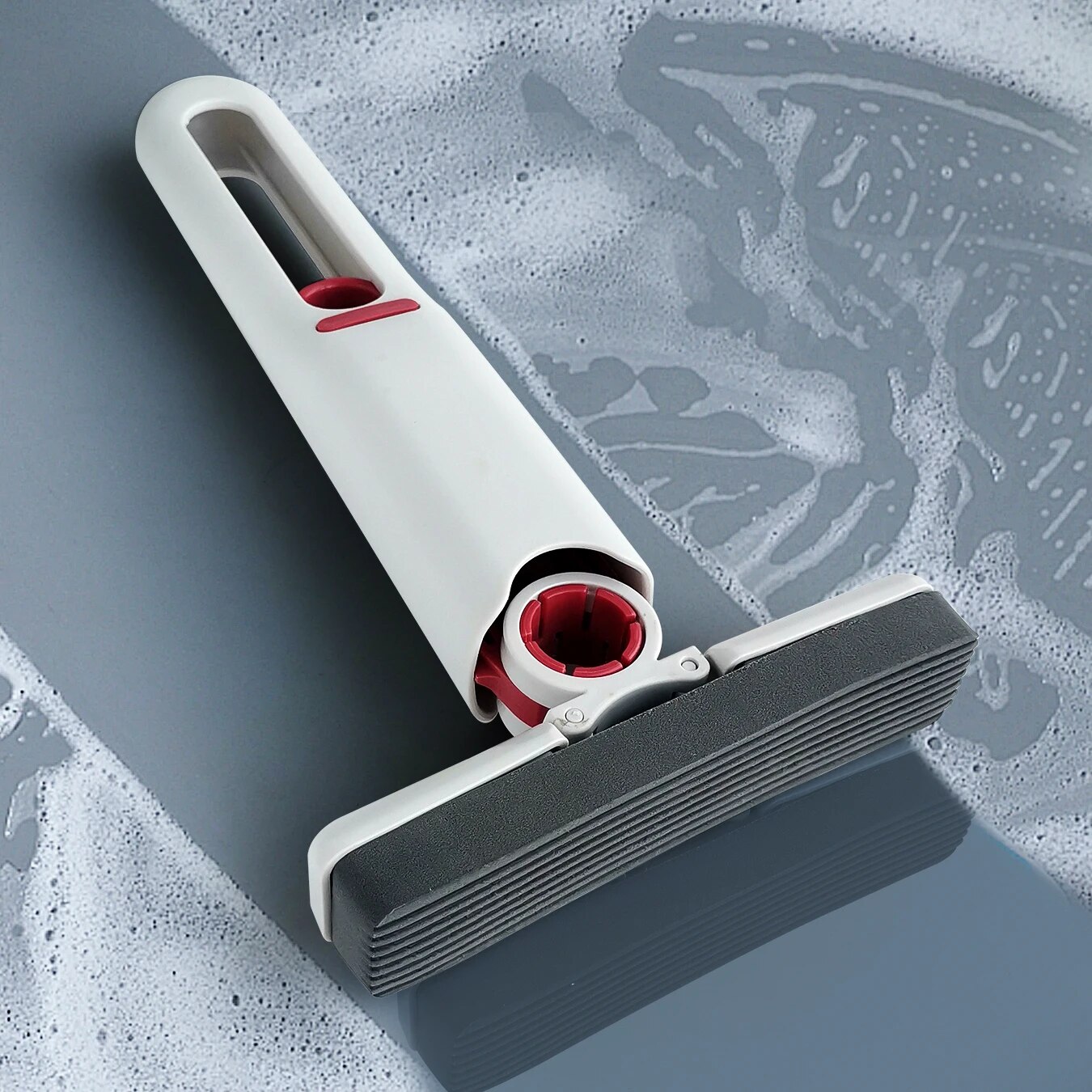 Portable Mini Squeegee Mop: Efficient Handheld Cleaner for Desk, Bathroom, Window, Glass & More - Household Cleaning Too