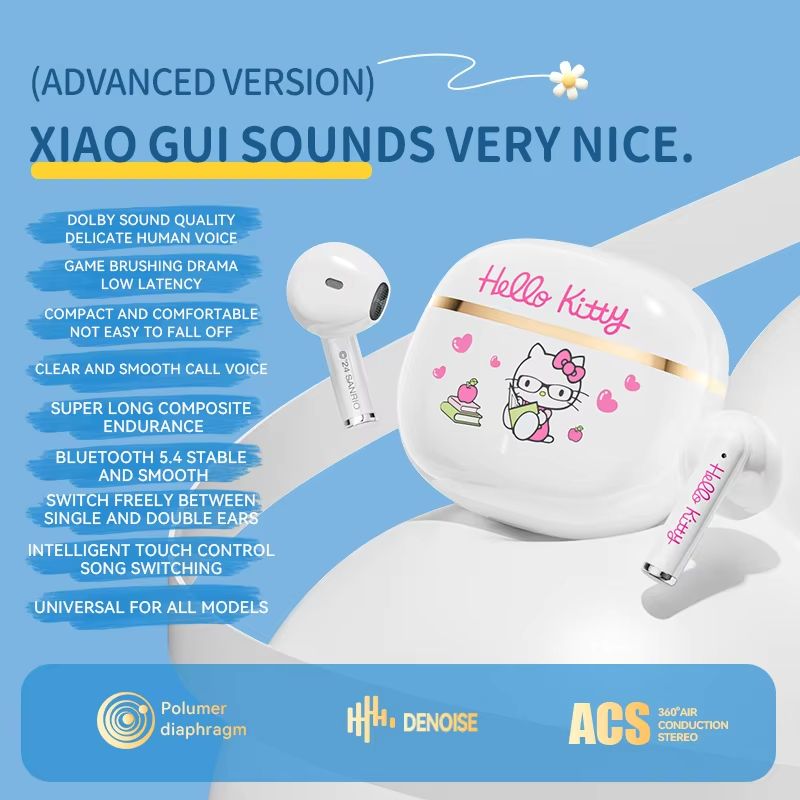 BL65 Bluetooth 5.4 HiFi Wireless Earbuds with Touch Control