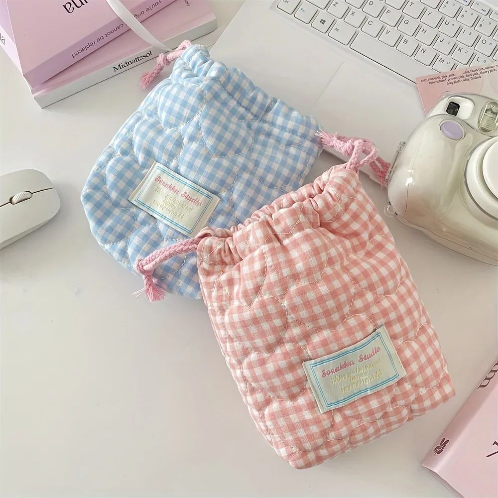Cute Drawstring Makeup & Travel Bag
