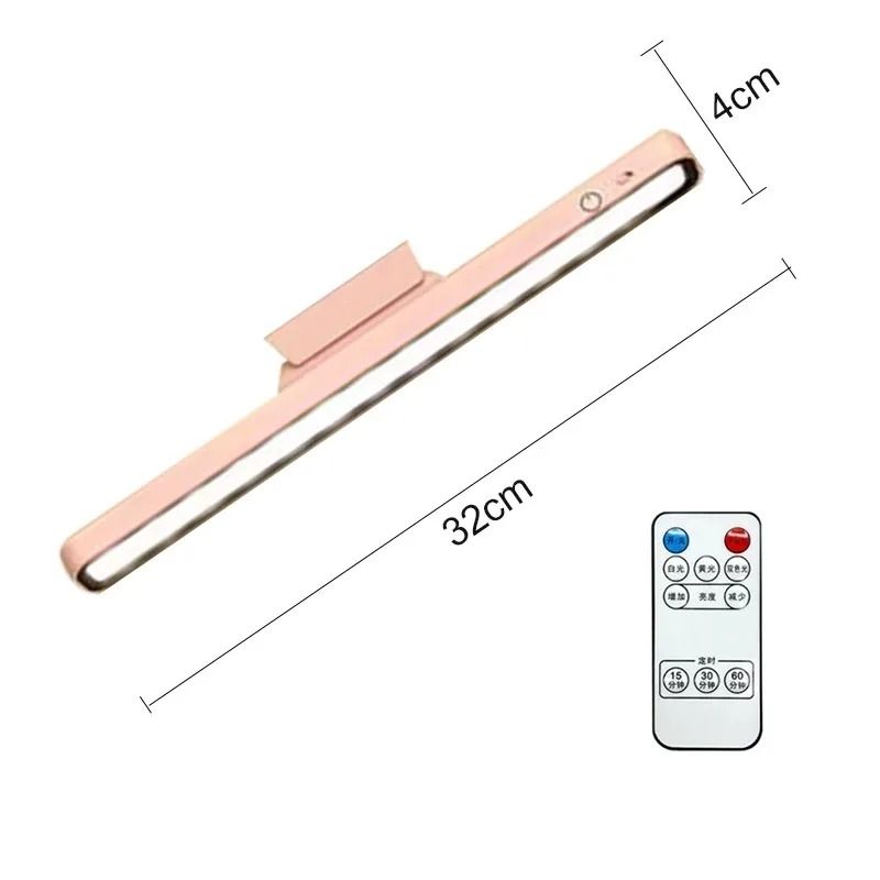 Desk Lamp LED USB Rechargeable Stepless Dimming Table Lamp