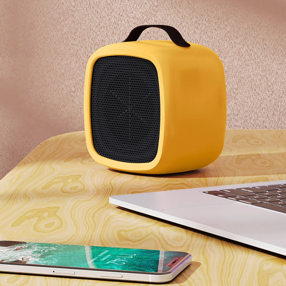 Portable PTC Ceramic Heater Quiet Fast Heating Mini Fan for Home Office Winter Warmer Use